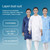 Electronic Factory Anti Static Blue Dust-free Clothing Stripe Dust-proof Clothing, Size:S(Navy Blue)