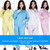 Anti Static Split Lapel Dustless Clothing Food Protection Stripe Clean Clothes, Size:XL(White)