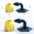 20 PCS / 10 Sets Silicone Anti-collision Cushion Door Behind the Buffer Door Stop(Color Random Delivery)