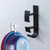 5 PCS Creative Hook for Bathroom Wall-mounted Washbasin, Color:Black Sand (Double-sided Tape)