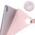 For iPad Pro 12.9 (2020) / iPad Pro 12.9(2018) 3-folding Horizontal Flip PU Leather + Shockproof TPU Tablet Case with Holder & Pen Slot(Pink)