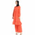 Dress Suit National Style Wide Leg Pants Two Piece Set (Color:Orange Size:L)