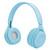 Y08 Hifi Sound Quality Macaron Bluetooth Headset, Supports Calling & TF Card & 3.5mm AUX (Blue)