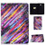 For Samsung Galaxy Tab A 10.1 (2016) T580 / T585 Voltage Painted Pattern Tablet PC Protective Leather Case with Bracket & Card Slots & Sleep / Wake-up & Anti-skid Strip(Meteor)