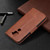 For Xiaomi Redmi Note 9 Retro Lambskin Texture Pure Color Horizontal Flip PU Leather Case with Holder & Card Slots & Wallet & Lanyard(Brown)