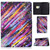 For Samsung Galaxy Tab A 8.0 (2019) T290 / T295 Voltage Painted Pattern Tablet PC Protective Leather Case with Bracket & Card Slots & Anti-skid Strip(Meteor)