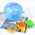 12 PCS Creative Toy TPR Blowing Inflatable Dinosaur Balloon Ball, Random Colors Delivery