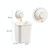 Suction Wall Toothpaste Toothbrush Holder Bathroom Shelf(Orange)