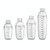 3 PCS Shaker Cup PC Oz Cup Shaker With Scale Shaker Shaker Milk Teapot Juice Jug, Size:1000ml, Style:Black Double Scale