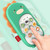 Baby Puzzle Bilingual Simulation Mobile Phone Toy Baby Child Early Education Machine(Green)