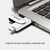 Kinzdi 32GB USB 3.0 + Type-C 3.0 Interface Metal Twister Flash Disk V11 (Silver)
