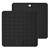 Silicone Multifunctional Anti-burning Insulation Mat Antifouling Drain Pad (Black)