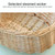 Hand-woven Picnic Basket Sackcloth Rattan Storage Basket, Specification:Large(Primary Color Butterfly Cloth)