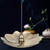 Household Bedroom Alloy sandalwood Furnace Creative Antique Line Incense Burner Incense Holder, Style:Gourd(Bronze)