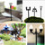 10 PCS Moss Micro Llandscape Decoration Succulent Ecological Bottle Bonsai Pot Model Lamp Ornament(Double Lights up Four Corners Head)