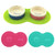 Lovely PVC Cat Litter Mat Eight-shaped  Anti-skid Placemat Pet Supplies(Lake Blue)