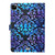 For iPad 11 Pro (2020) Painted Flower Totem Car Line TPU Horizontal Flip Leather Tablet Case with Holder & Card Slot & Sleep / Wake-up Function(Black Blue)