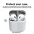 For AirPods Pro 3 Dustproof Inner Cover Frame Metal Sticker (Silver)