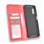 For Galaxy Xcover Pro Magnetic Buckle Retro Crazy Horse Texture Horizontal Flip Leather Case  , with Holder & Card Slots & Photo Frame(Red)