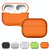 For Airpodspro3 Simple Fluorescent Solid Color Earphone Protective Sleeve(Orange)