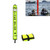 210D Nylon Automatic Seal Safety Signal Diving Mark Diving Buoy, Size:150 x 15cm(Fluorescent Yellow)