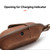 CF1109 For Galaxy Buds Crazy Horse Texture Clamshell Earphone Protective Leather Case with Hook (Brown)