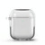 For Airpods1/2 Simple Fluorescent Solid Color Apple Earphone Cover (Transparent)