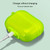 For Airpods1/2 Simple Fluorescent Solid Color Apple Earphone Cover (Transparent)