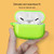 For Airpods1/2 Simple Fluorescent Solid Color Apple Earphone Cover (Transparent)