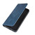 For OnePlus 8 Retro-skin Business Magnetic Suction Leather Case with Holder & Card Slots & Wallet(Dark Blue)