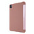 For iPad Pro 11 (2020) PC + PU Leather Tablet Case with Three-folding Holder(Rose Gold)