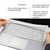 4 in 1 Notebook Shell Protective Film Sticker Set for Microsoft Surface Book 13.5 inch(Silver)