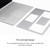 4 in 1 Notebook Shell Protective Film Sticker Set for Microsoft Surface Book 13.5 inch(Silver)
