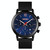 Skmei 9203 Night Light Men Watch Fashion Leisure Multi-Function Timing Steel Mesh Belt Quartz Watch(Blue)