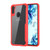 For Galaxy A11 Transparent PC + TPU Full Coverage Shockproof Protective Case(Red)