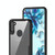 For Galaxy A11 Transparent PC + TPU Full Coverage Shockproof Protective Case(Red)