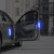 2 PCS High-brightness Laser Reflective Strip Warning Tape Decal Car Reflective Stickers Safety Mark(Blue)