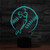 Baseball Sport Shape 3D Colorful LED Vision Light Table Lamp, USB & Battery Version