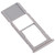 For Galaxy A20 A30 A50 SIM Card Tray + Micro SD Card Tray (Silver)