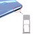For Galaxy A20 A30 A50 SIM Card Tray + Micro SD Card Tray (Silver)