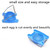 2 PCS Multifunctional Stainless Steel Egg Preserved Egg Slicer Fancy Splitter Kitchen Supplies Egg Cutting Tools(Blue)