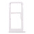 SIM Card Tray + SIM Card Tray / Micro SD Card Tray for Nokia 7.1 / TA-1100 TA-1096 TA-1095 TA-1085 TA-1097 (Silver)