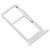 SIM Card Tray + SIM Card Tray / Micro SD Card Tray for Nokia 7.1 / TA-1100 TA-1096 TA-1095 TA-1085 TA-1097 (Silver)