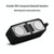 BT628 10W Portable TWS Transparent Bluetooth Speakers With Magnetic Connectable Base Outdoor Stereo Bass Subwoofer(Black)