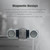 BT628 10W Portable TWS Transparent Bluetooth Speakers With Magnetic Connectable Base Outdoor Stereo Bass Subwoofer(Black)