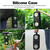 BT628 10W Portable TWS Transparent Bluetooth Speakers With Magnetic Connectable Base Outdoor Stereo Bass Subwoofer(Black)