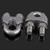 2 PCS Stainless Steel Clip U-shaped Wire Rope Card Head Rope Wire Rope Rolling Head Buckle, Specification:M6