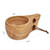 Hand Made Wood Tableware Green Wooden Cup, Capacity:101-200ml(Double Hole)