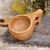 Hand Made Wood Tableware Green Wooden Cup, Capacity:101-200ml(Double Hole)