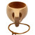 Hand Made Wood Tableware Green Wooden Cup, Capacity:101-200ml(Double Hole)